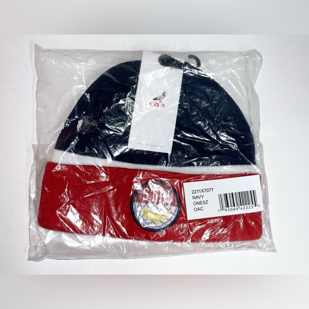 Staple Pigeon Cortlandt Patch Beanie Red White Blue New‎ With tags One Size
